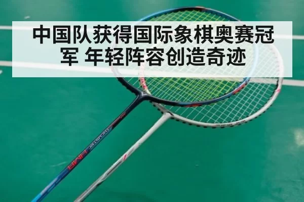 中国队获得国际象棋奥赛冠军 年轻阵容创造奇迹